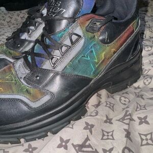 Louis Vuitton Black and Multicolor Sneakers